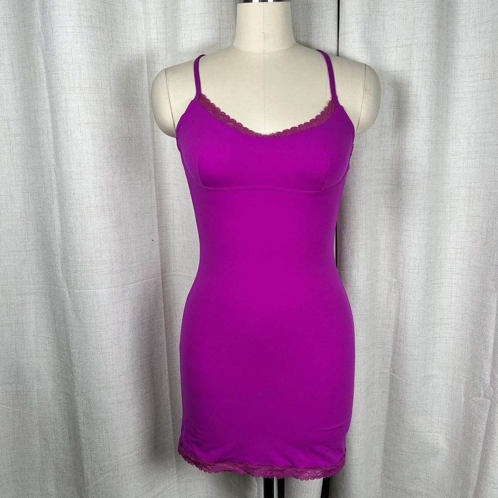 NEW! Savage X Fenty‎ Snug Hug Sleep Slip Dress Purple Size Medium 8/10 Sexy
